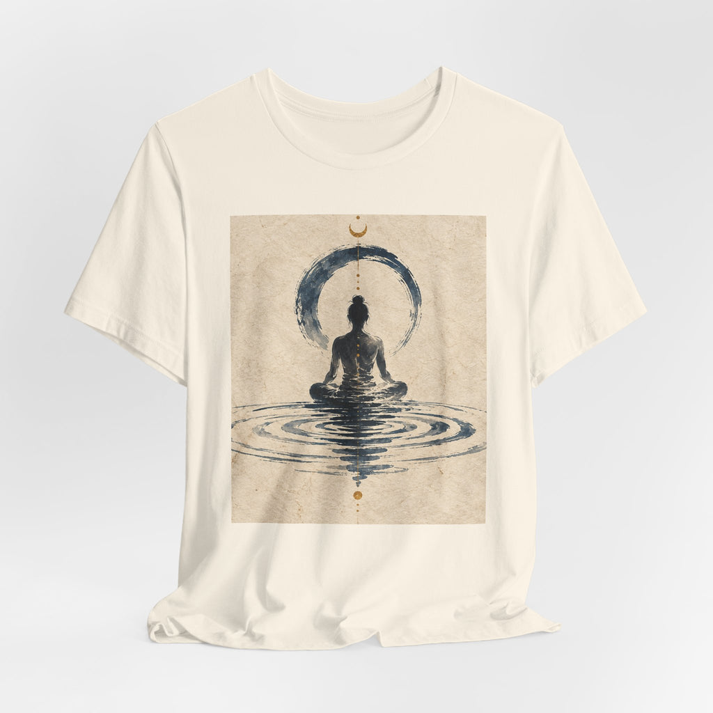 Still Water Tee — Minimalist Meditation Ripple Unisex Shirt