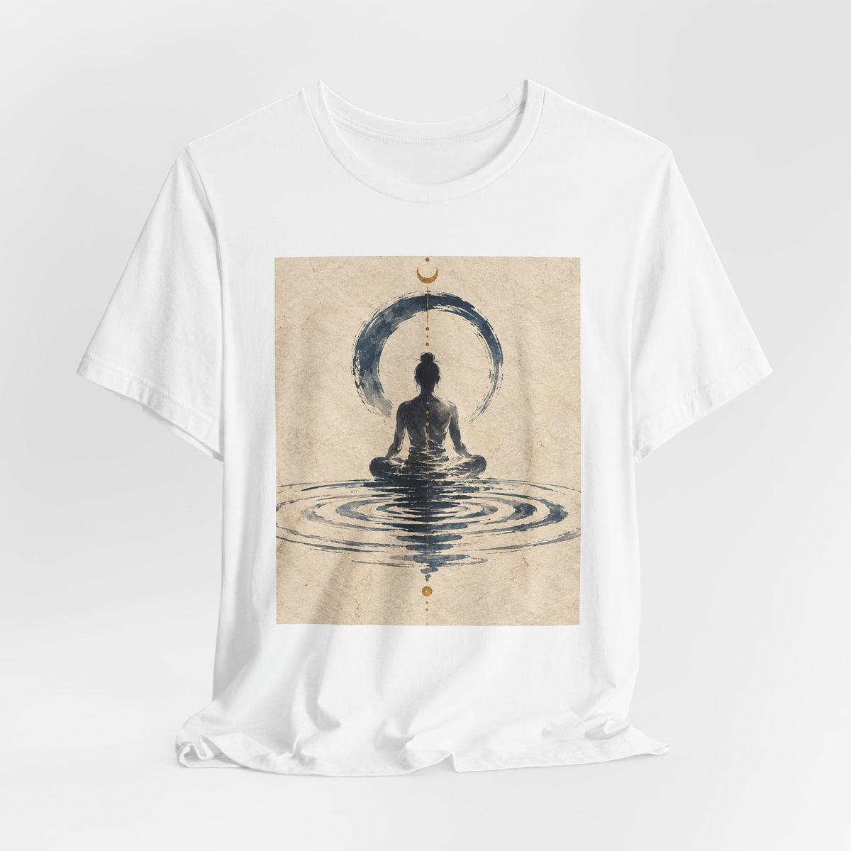 Still Water Tee — Minimalist Meditation Ripple Unisex Shirt