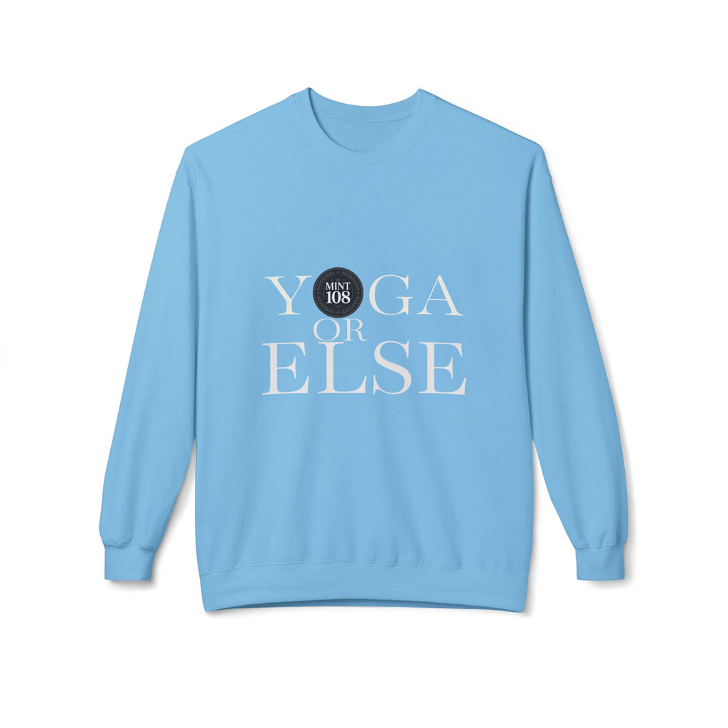 Yoga or Else Unisex Fleece Crewneck Sweatshirt