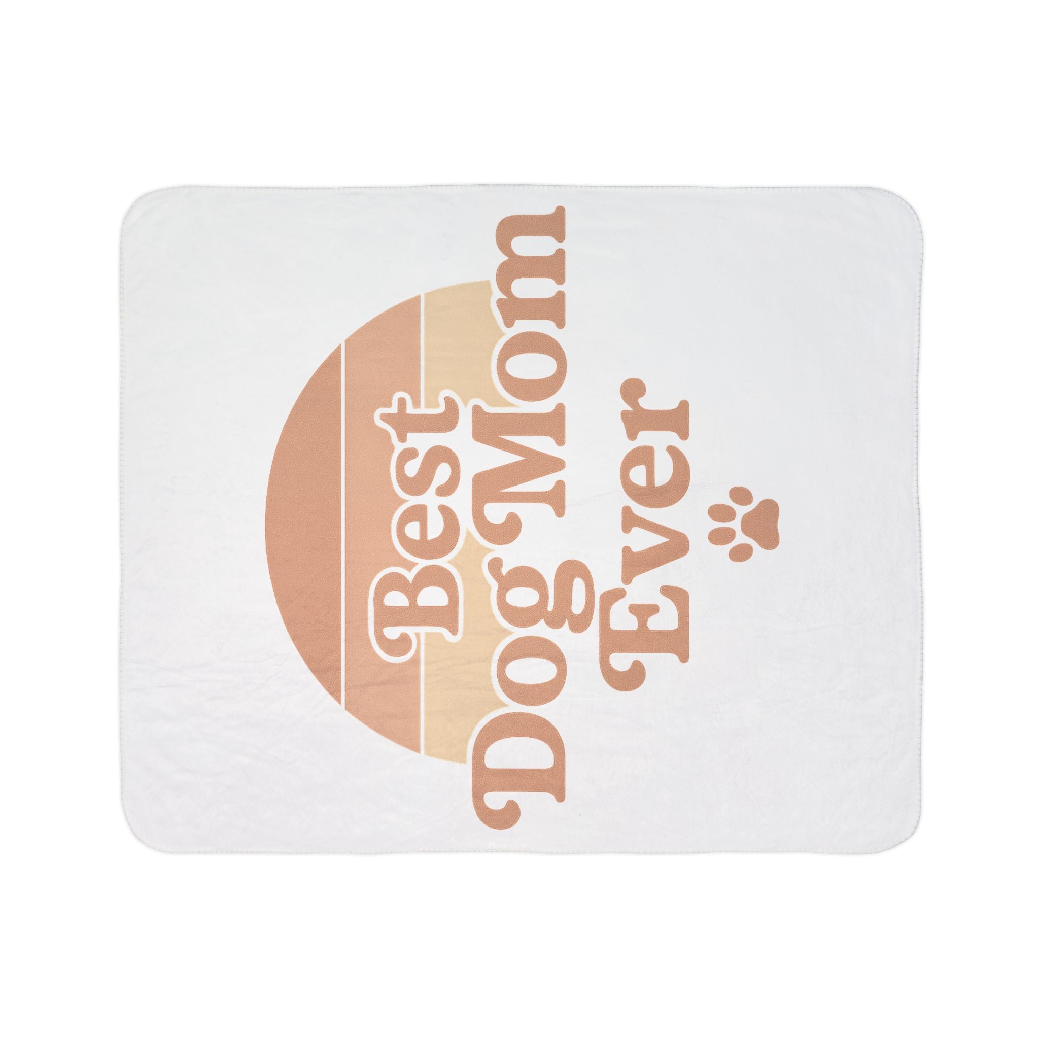 Best Dog Mom Ever Sherpa Fleece Blanket — Premium Dog Mom Gift