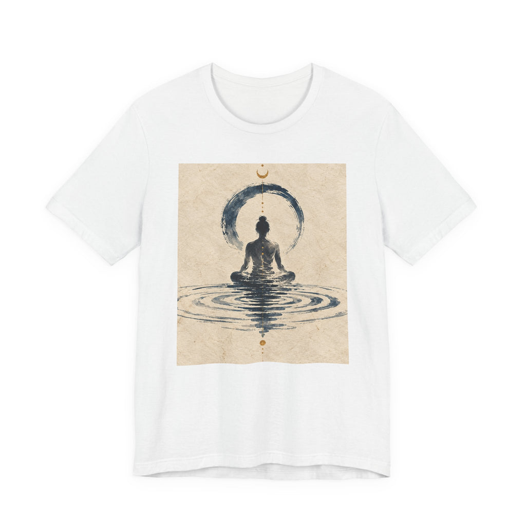 Still Water Tee — Minimalist Meditation Ripple Unisex Shirt