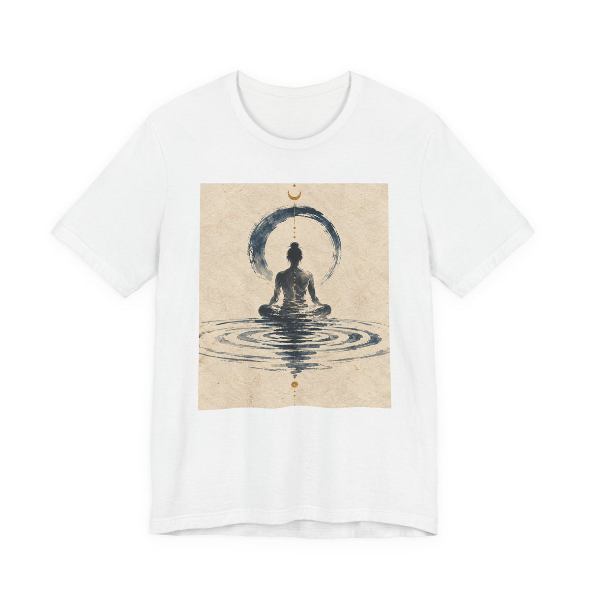 Still Water Tee — Minimalist Meditation Ripple Unisex Shirt
