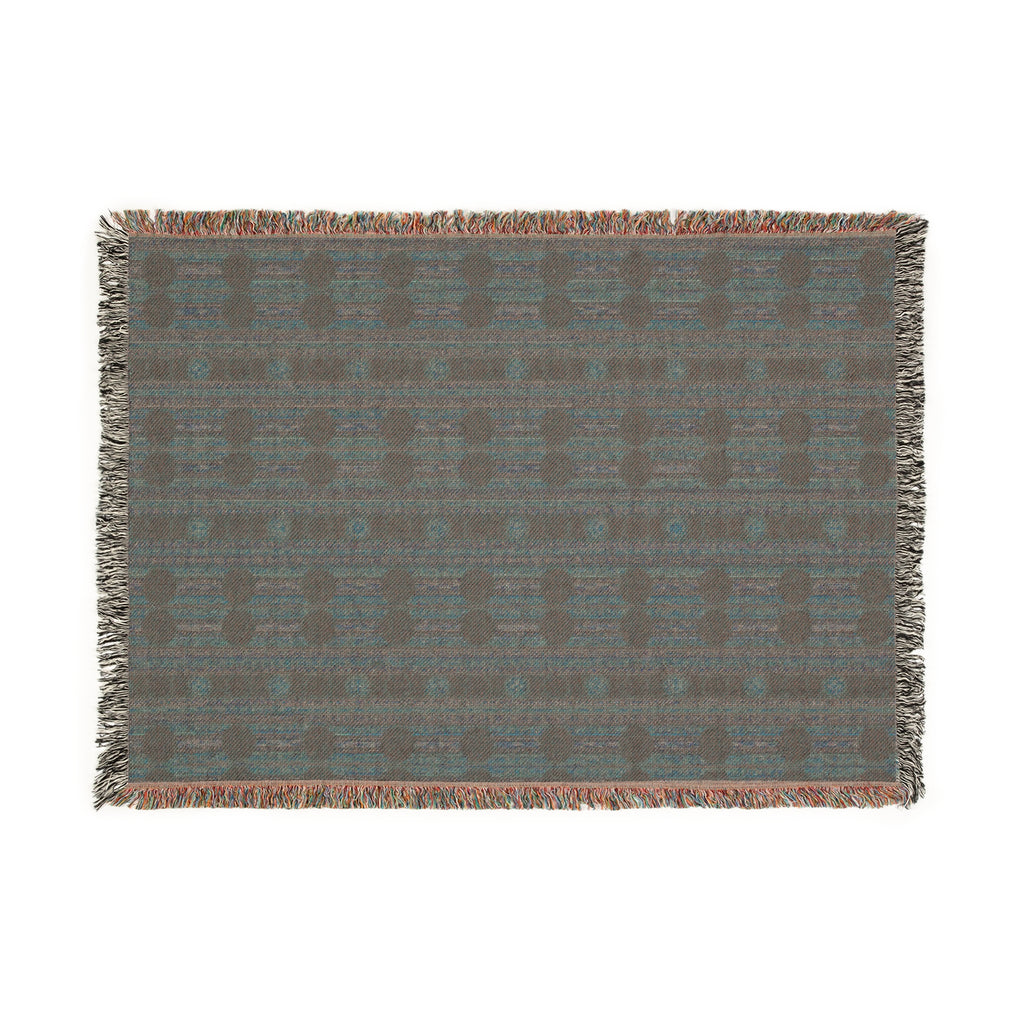 Southwestern Geometric Woven Blanket — Rustic Throw for Living Room & Cabin