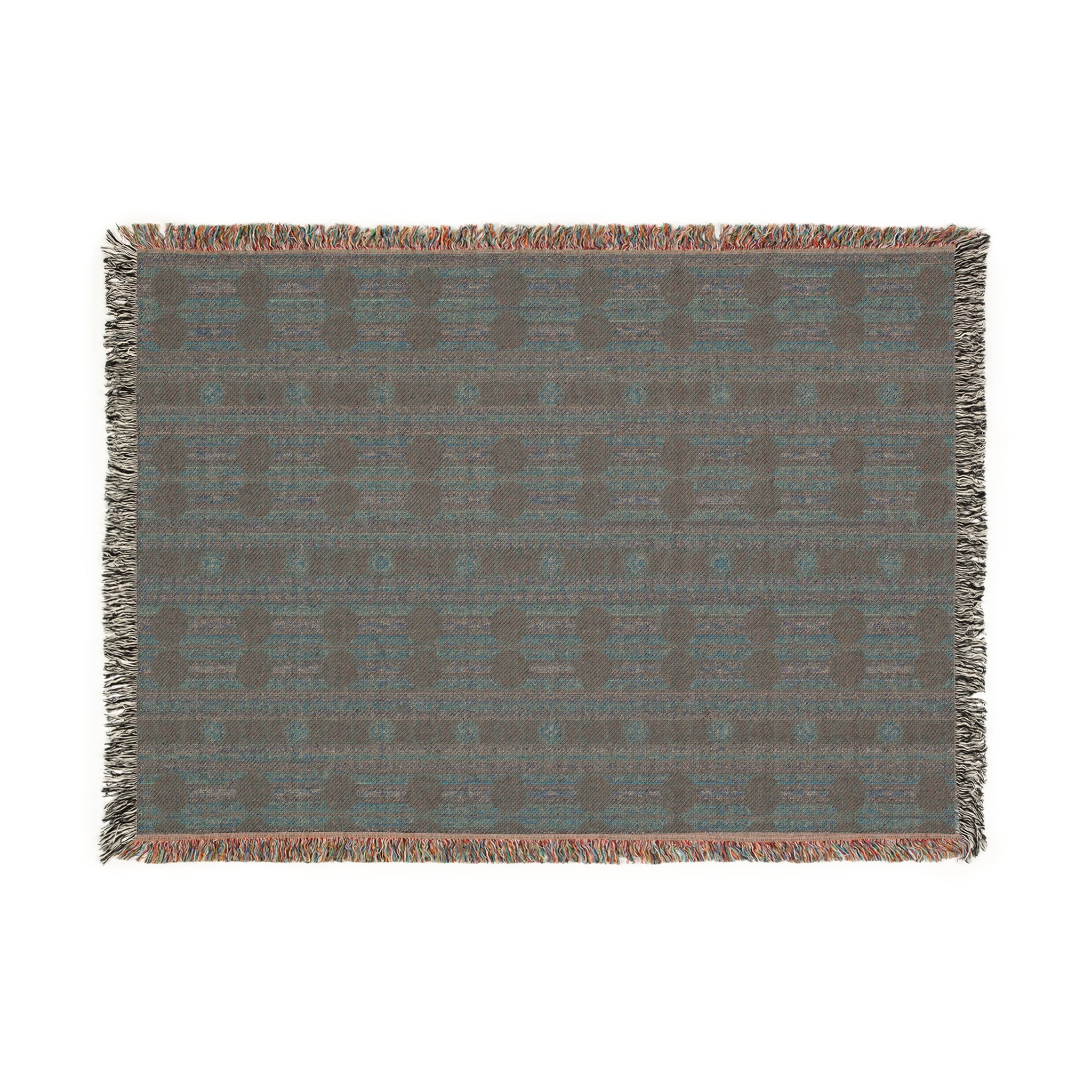 Southwestern Geometric Woven Blanket — Rustic Throw for Living Room & Cabin