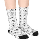 Stylish Mid-length Socks with Motivational Text - Perfect for Everyday Wear