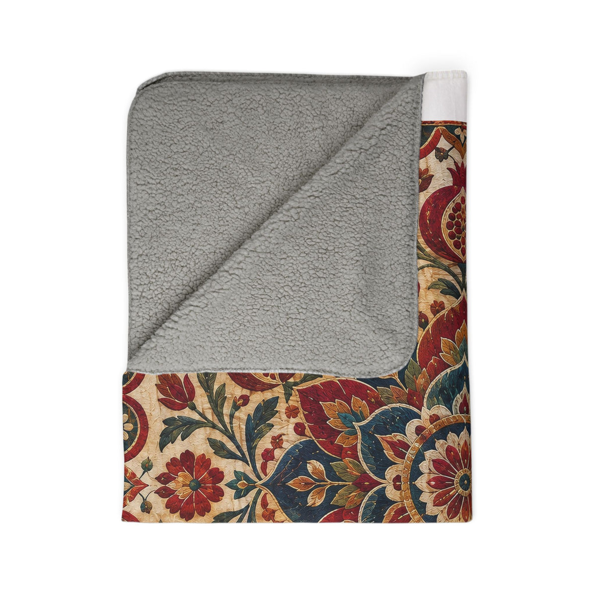 Suzani Bloom Sherpa Blanket