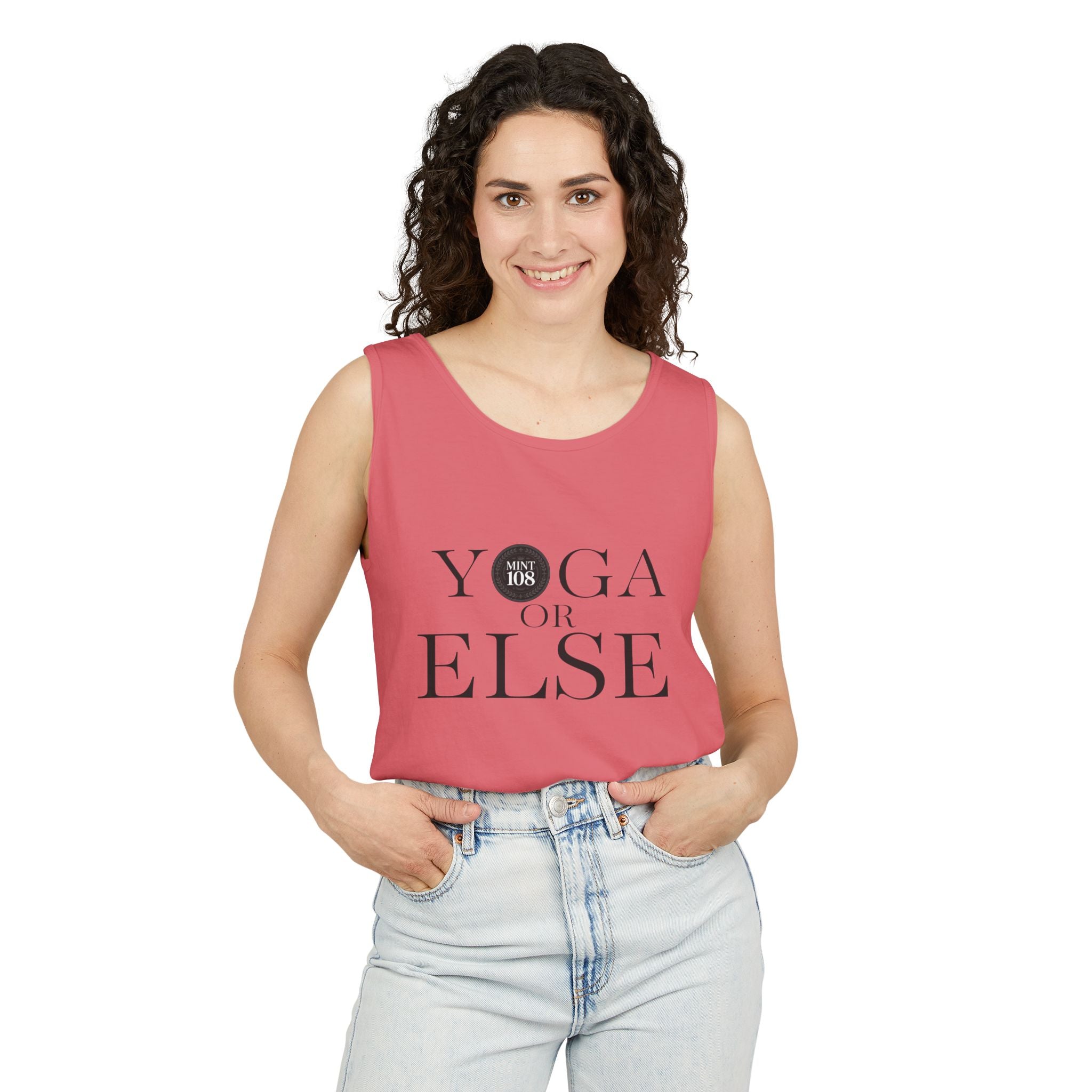 Yoga, or Else! Unisex Garment-Dyed Tank Top