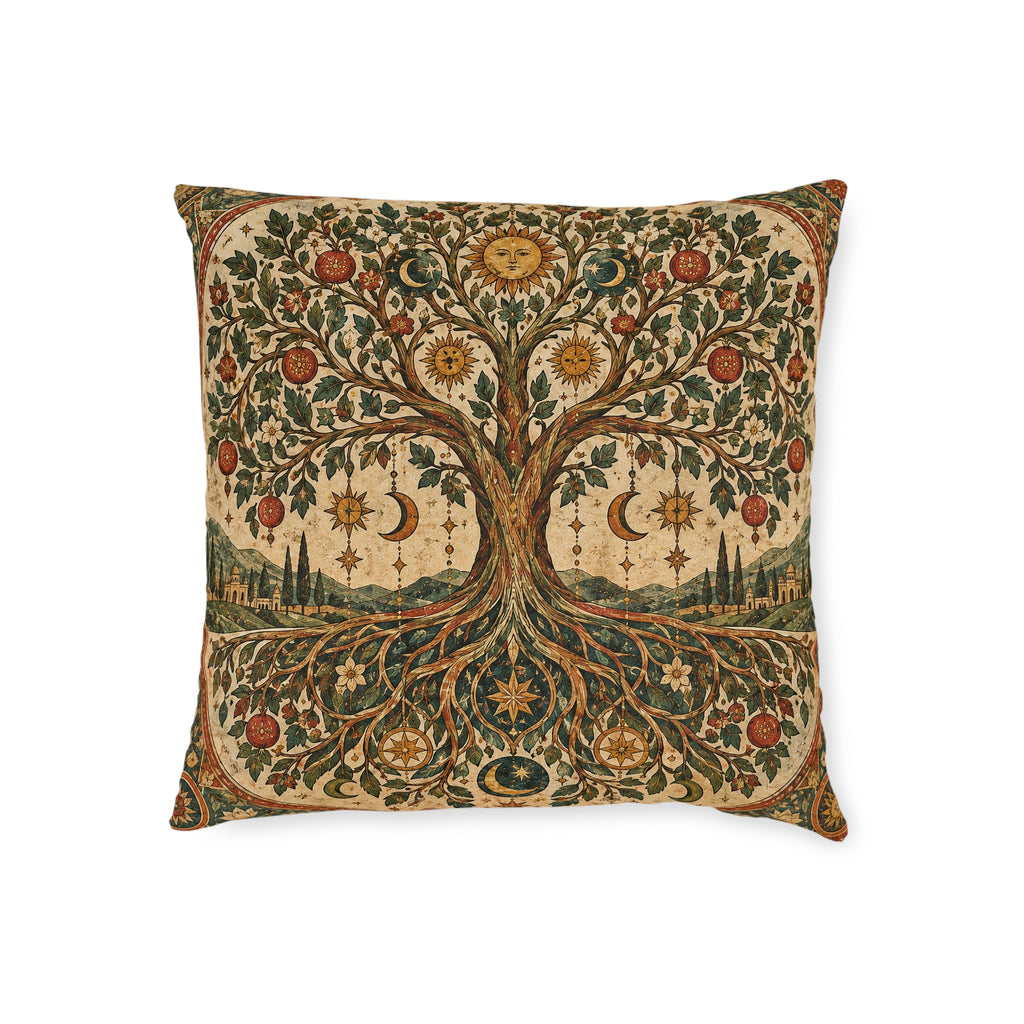 Nightbloom Nouveau Throw Pillow