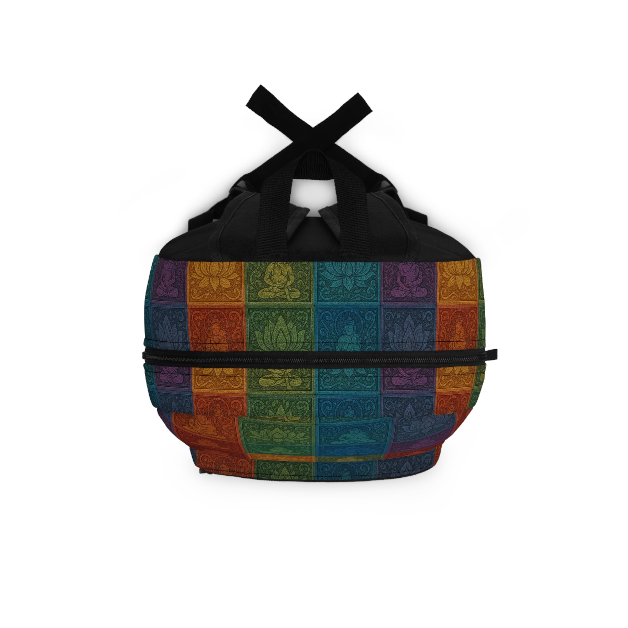 BohemianBuddha Lotus Patchwork Backpack – Colorful Meditation Travel Bag