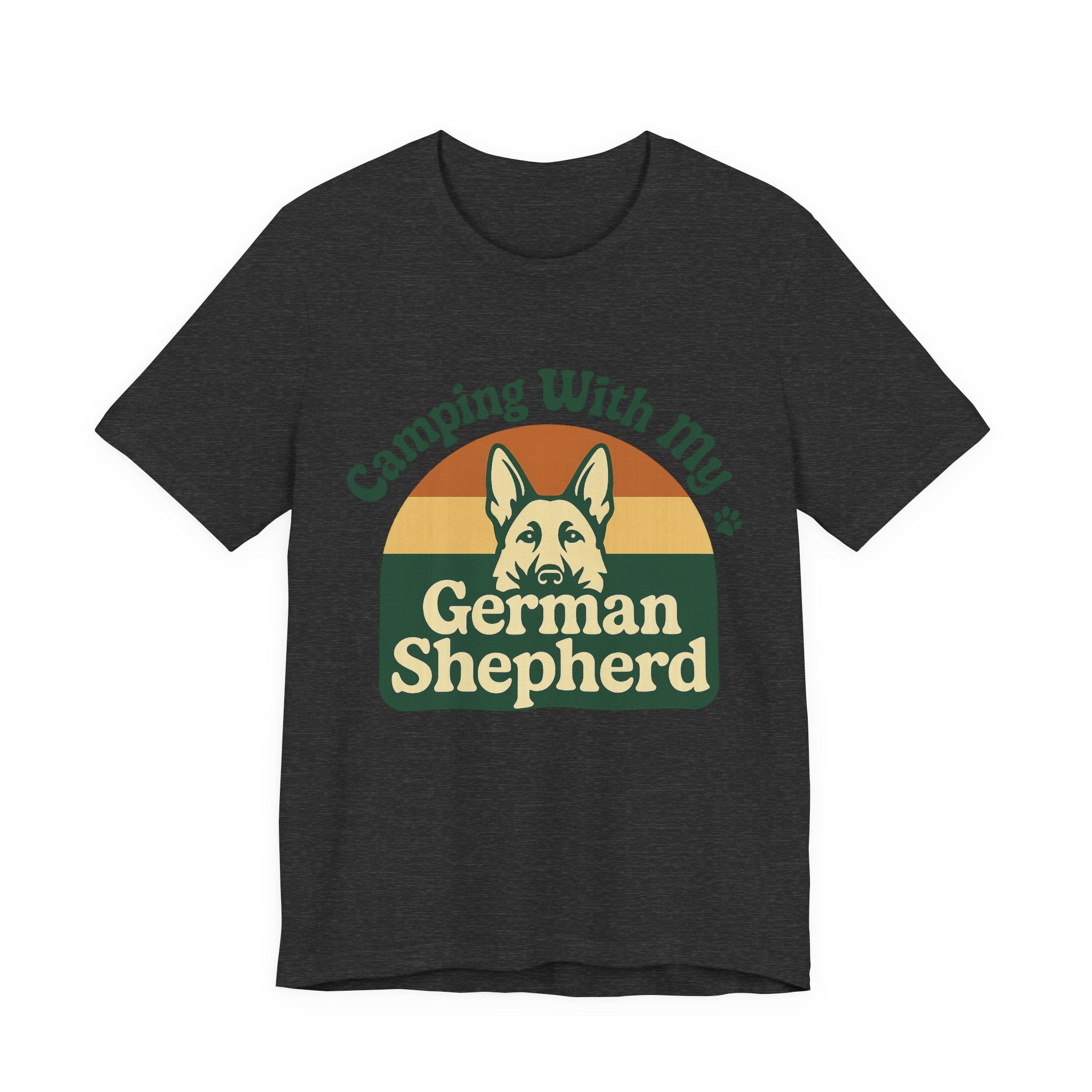 Camping German Shepherd