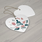 Ceramic Ornament - Meditating Figure on Lotus Flower Design