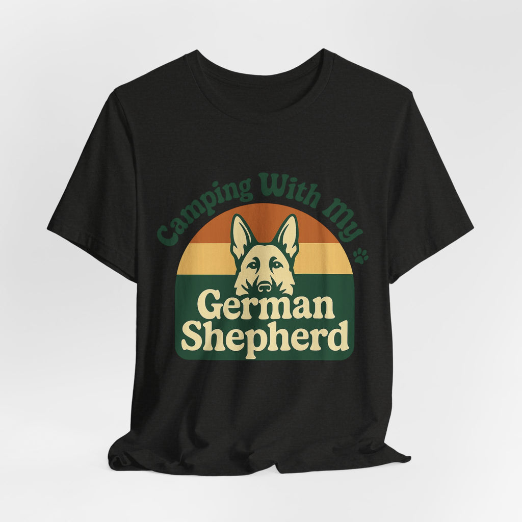 Camping German Shepherd