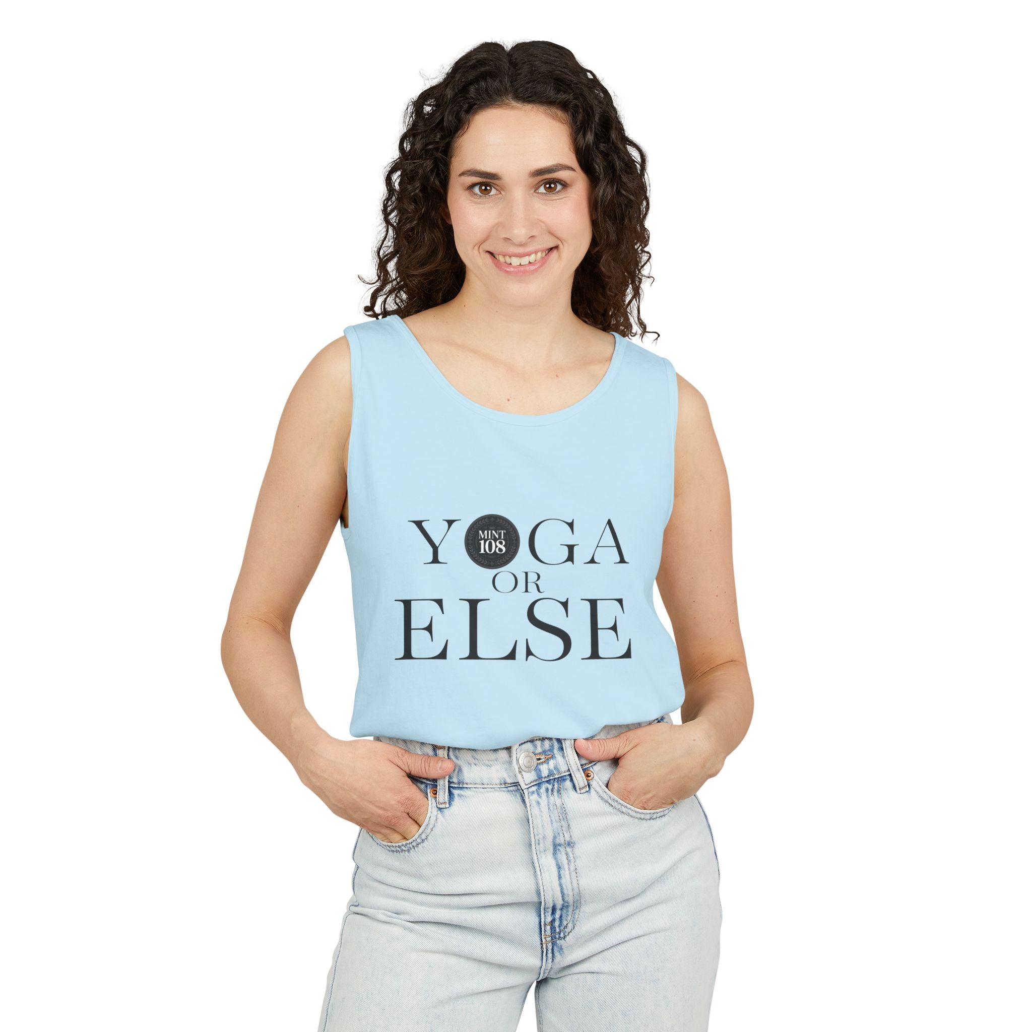 Yoga, or Else! Unisex Garment-Dyed Tank Top
