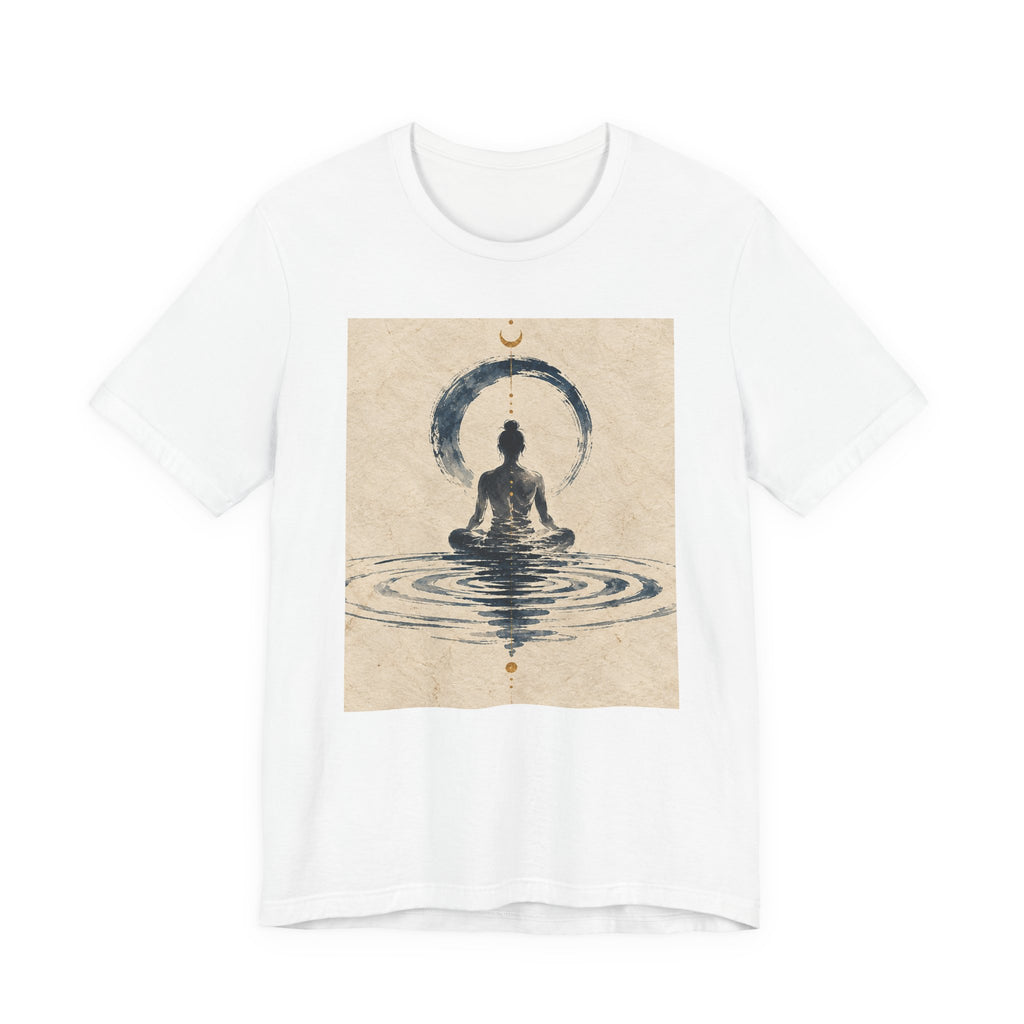 Still Water Tee — Minimalist Meditation Ripple Unisex Shirt
