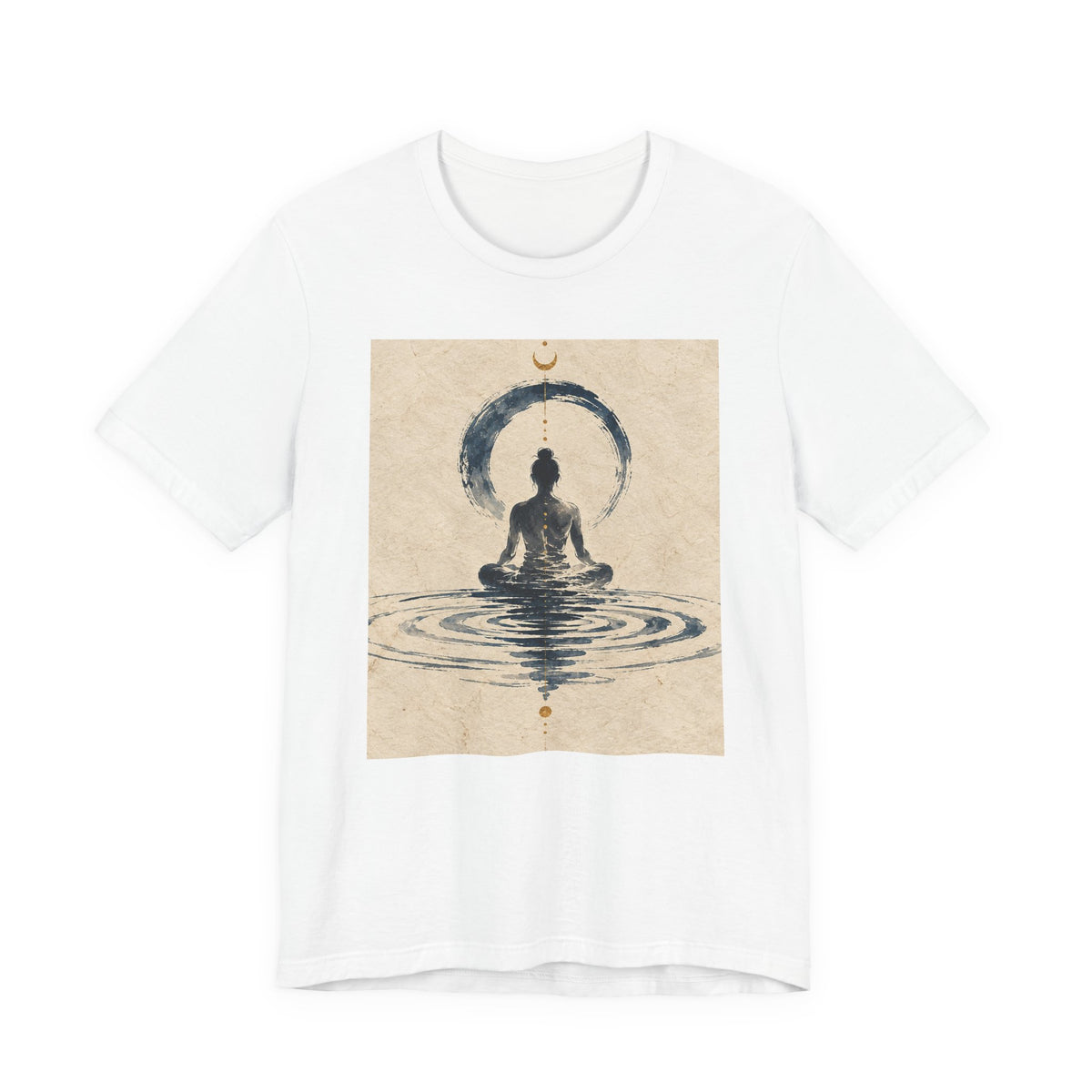 Still Water Tee — Minimalist Meditation Ripple Unisex Shirt