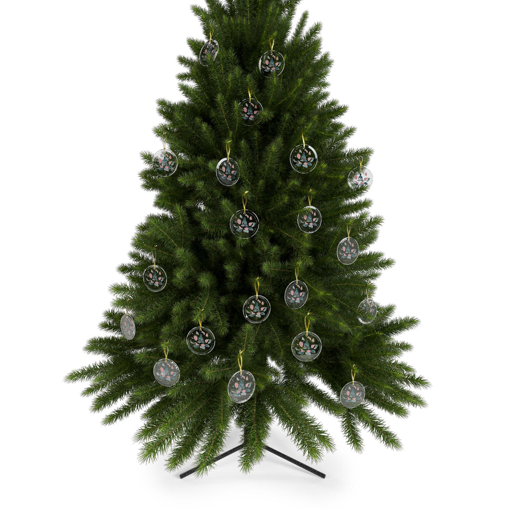 Glass Ornaments Meditation Silhouette