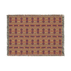 Southwestern Geometric Woven Blanket — Rustic Throw for Living Room & Cabin