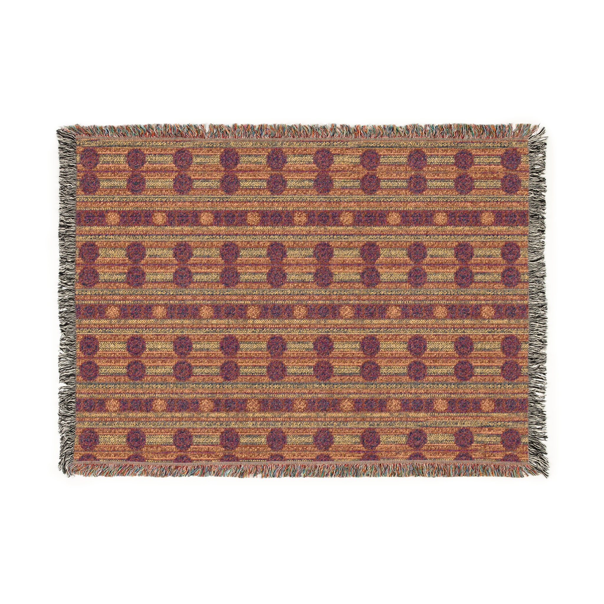 Southwestern Geometric Woven Blanket — Rustic Throw for Living Room & Cabin