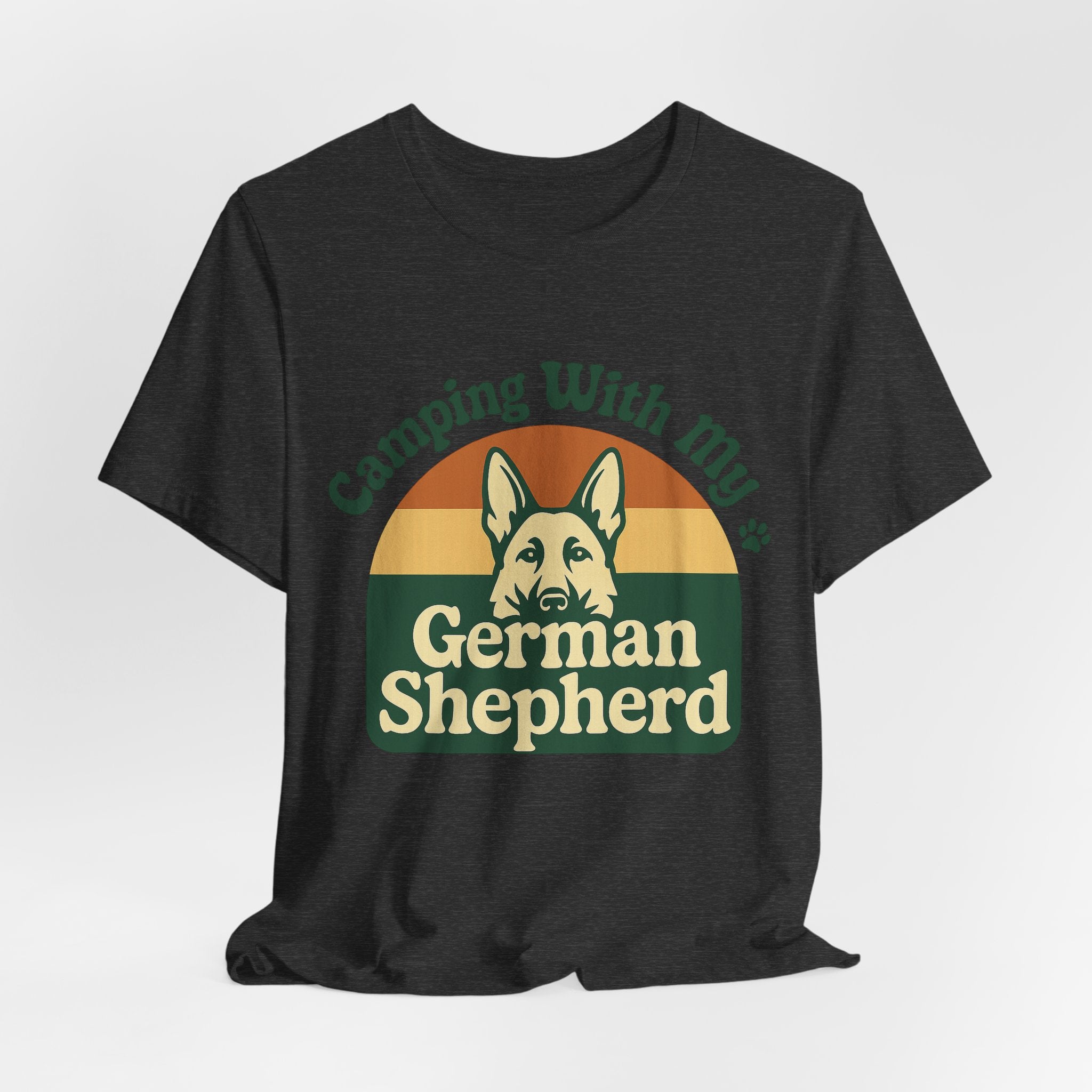 Camping German Shepherd