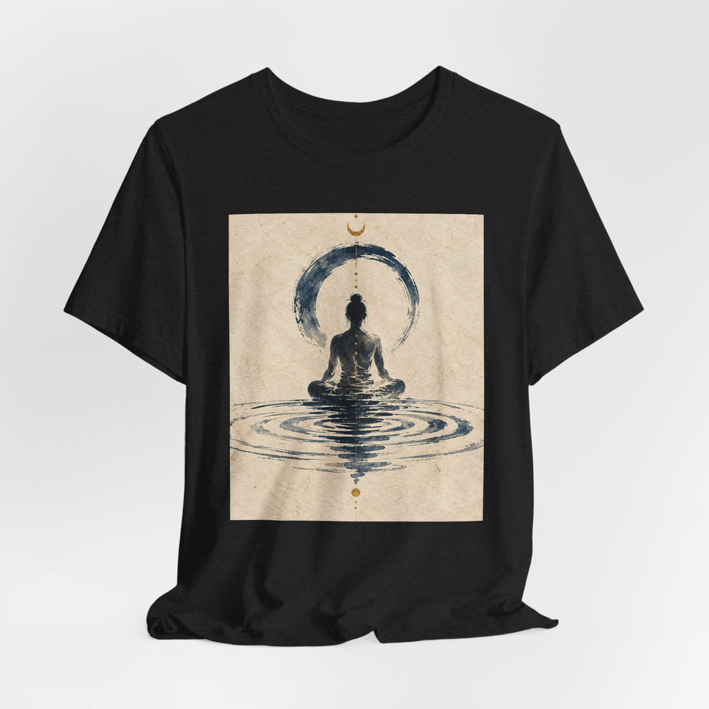 Still Water Tee — Minimalist Meditation Ripple Unisex Shirt