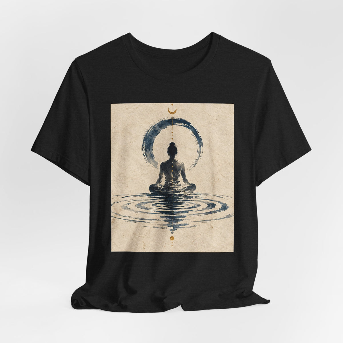 Still Water Tee — Minimalist Meditation Ripple Unisex Shirt