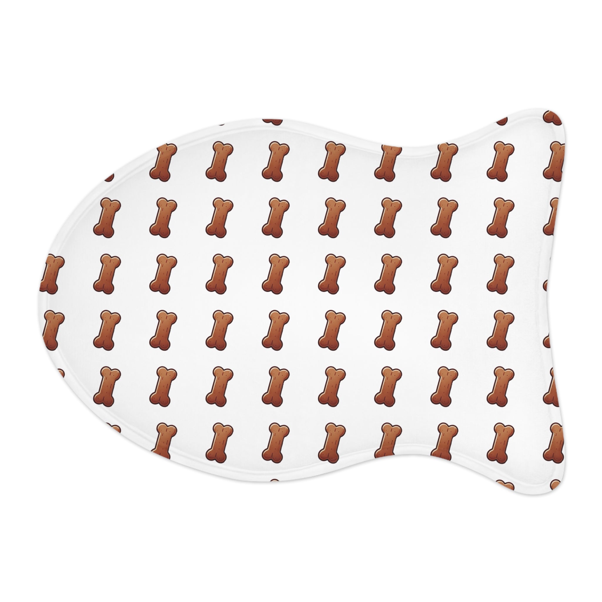 Pet Feeding Mats - Doggy Biscuits and Treats Picture, Cute Food Mat for Pets, Dog Lover Gift, Puppy Feeder Cushion, Food Bowl Placemat