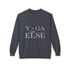 Yoga or Else Unisex Fleece Crewneck Sweatshirt