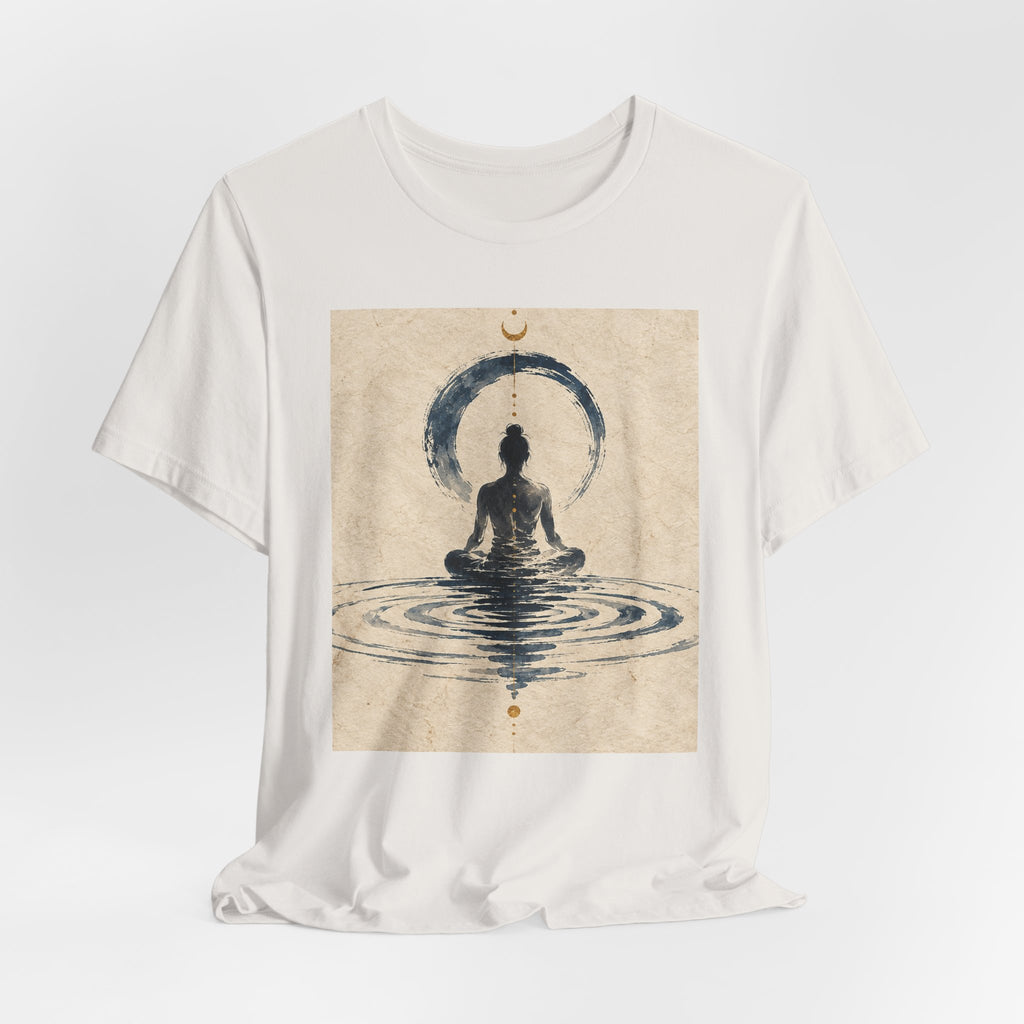 Still Water Tee — Minimalist Meditation Ripple Unisex Shirt