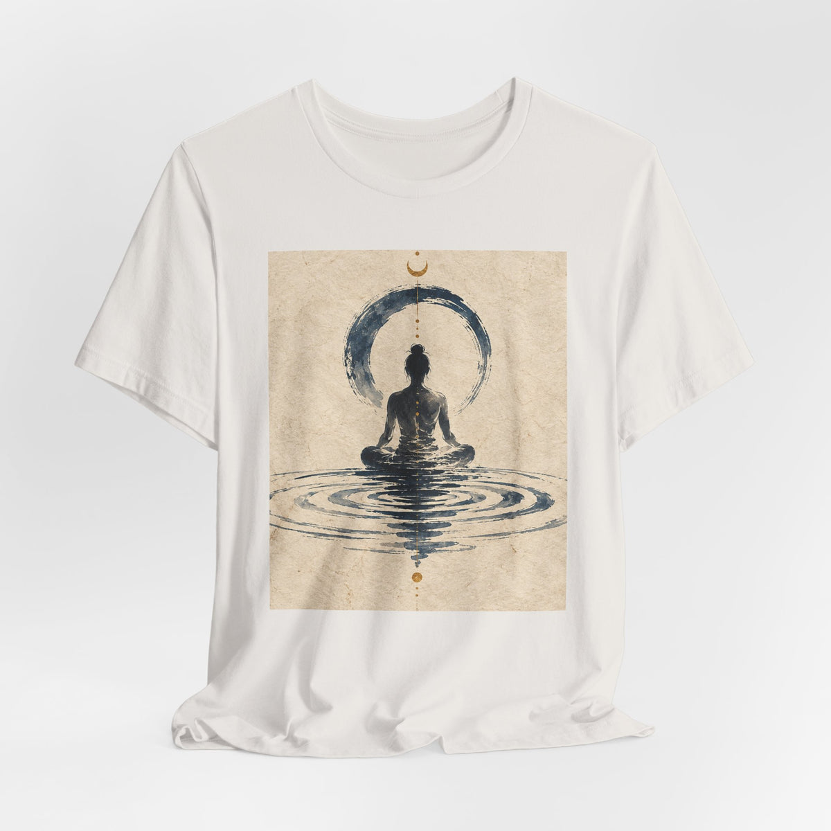 Still Water Tee — Minimalist Meditation Ripple Unisex Shirt