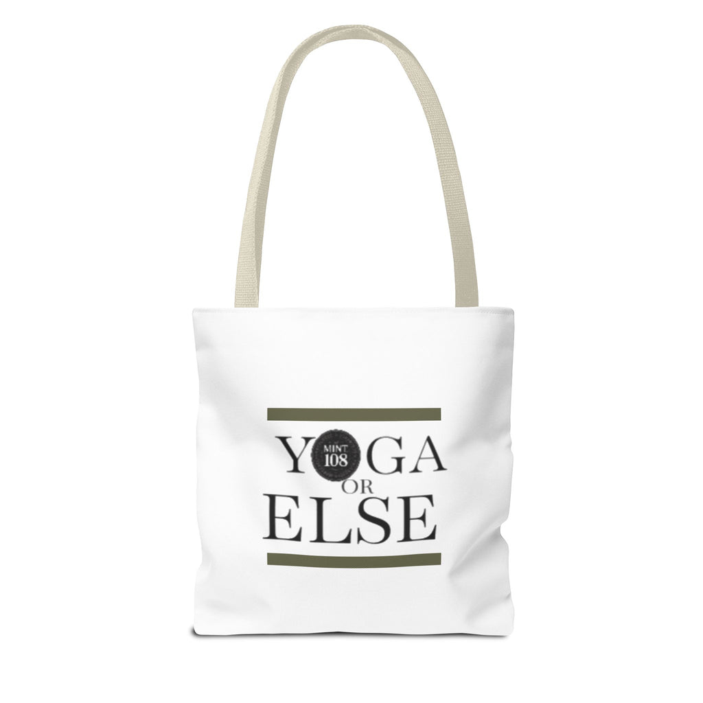Yoga Tote Bag - "Yoga or Else" Motivational Design