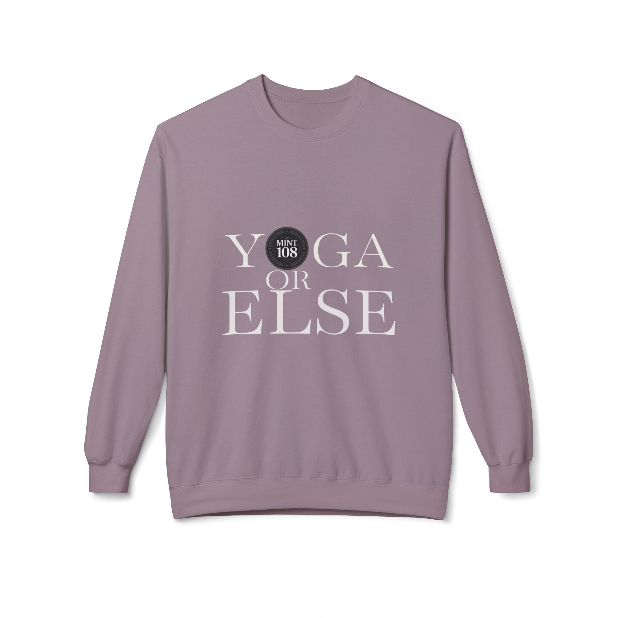 Yoga or Else Unisex Fleece Crewneck Sweatshirt