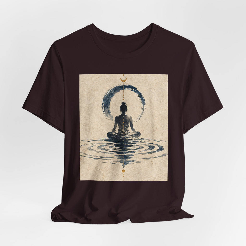 Still Water Tee — Minimalist Meditation Ripple Unisex Shirt