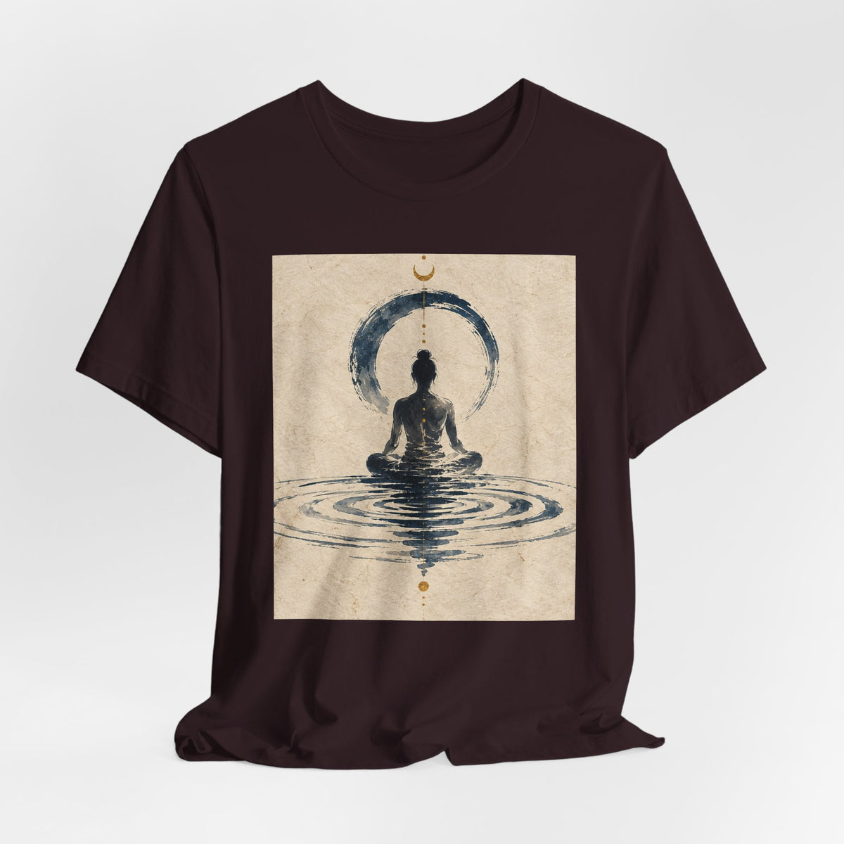 Still Water Tee — Minimalist Meditation Ripple Unisex Shirt