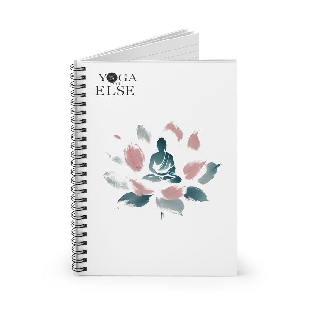 Yoga Inspired Ruled Spiral Notebook