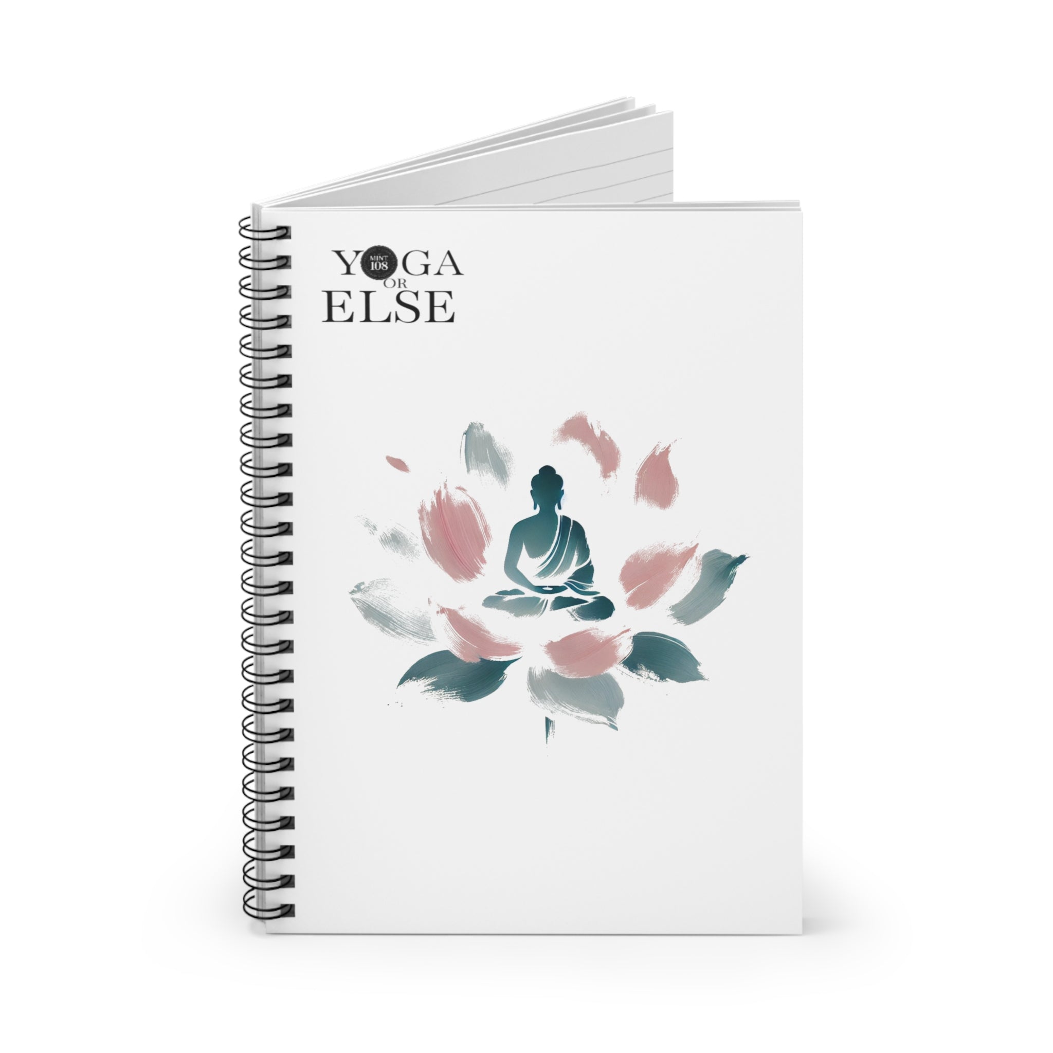 Yoga Inspired Ruled Spiral Notebook