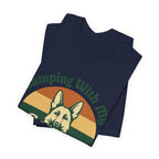 Camping German Shepherd