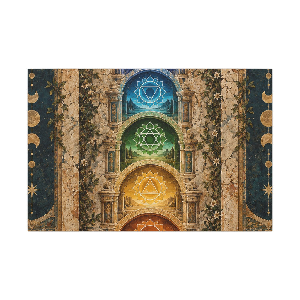 The Seven Gates Wall Art — 24x36 Chakra Archway Vertical Print