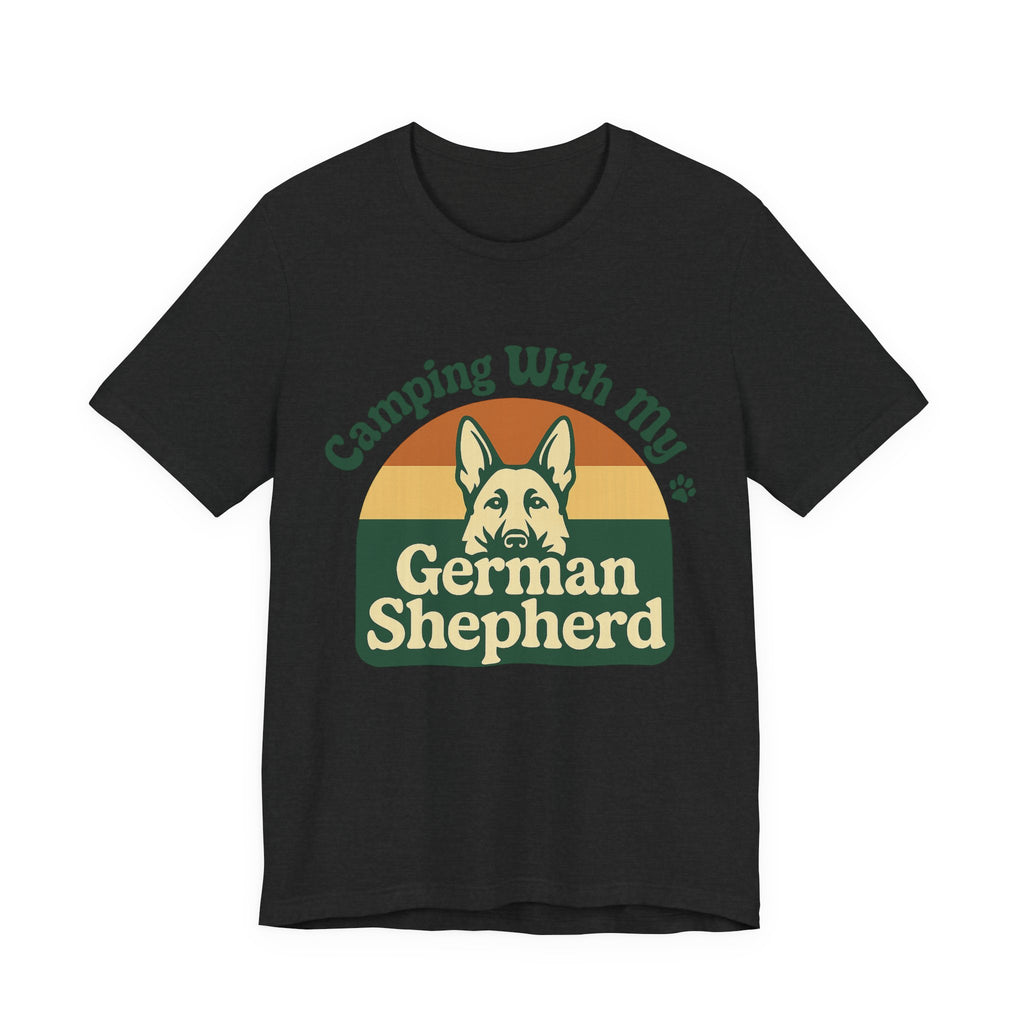 Camping German Shepherd