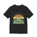 Camping German Shepherd