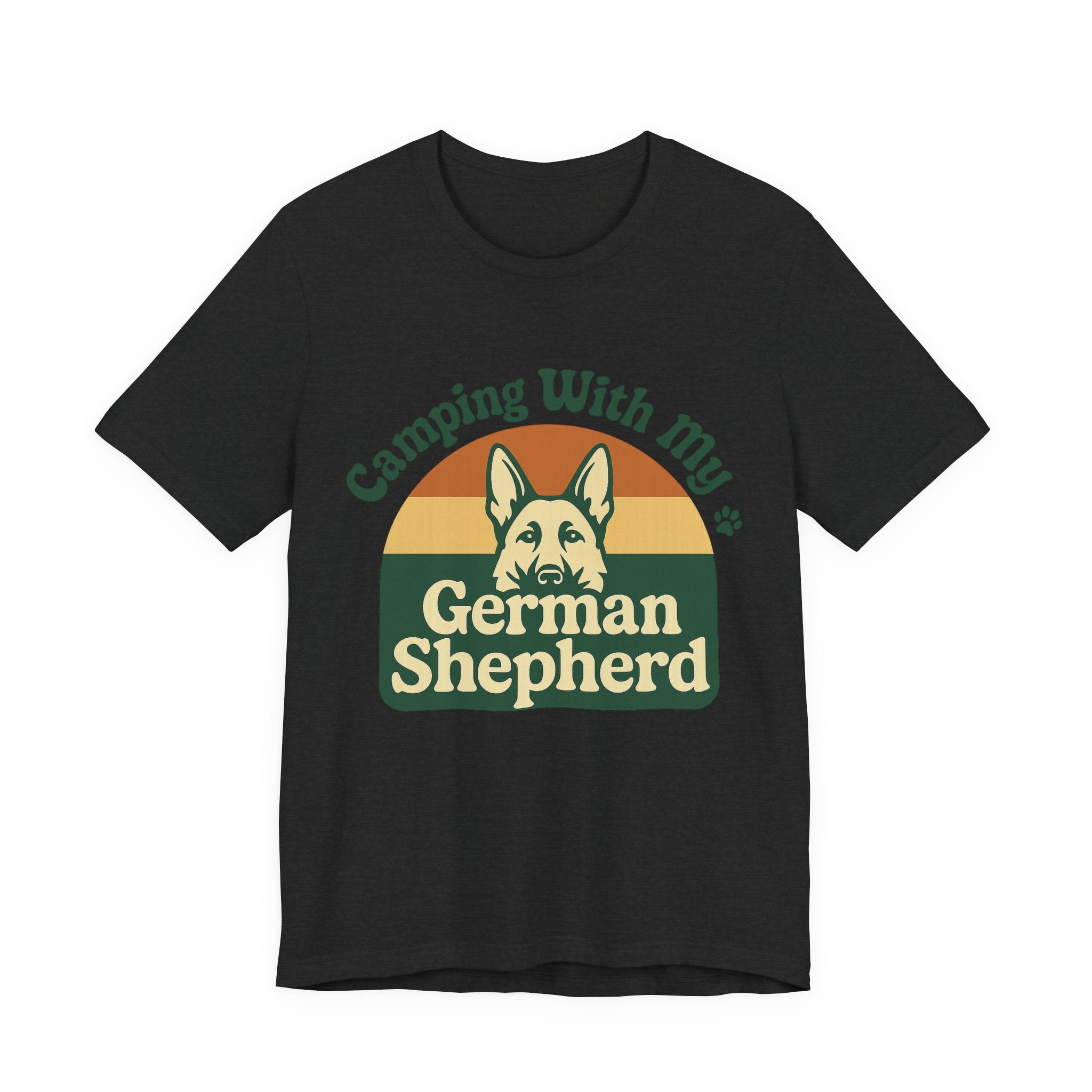 Camping German Shepherd