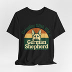 Camping German Shepherd