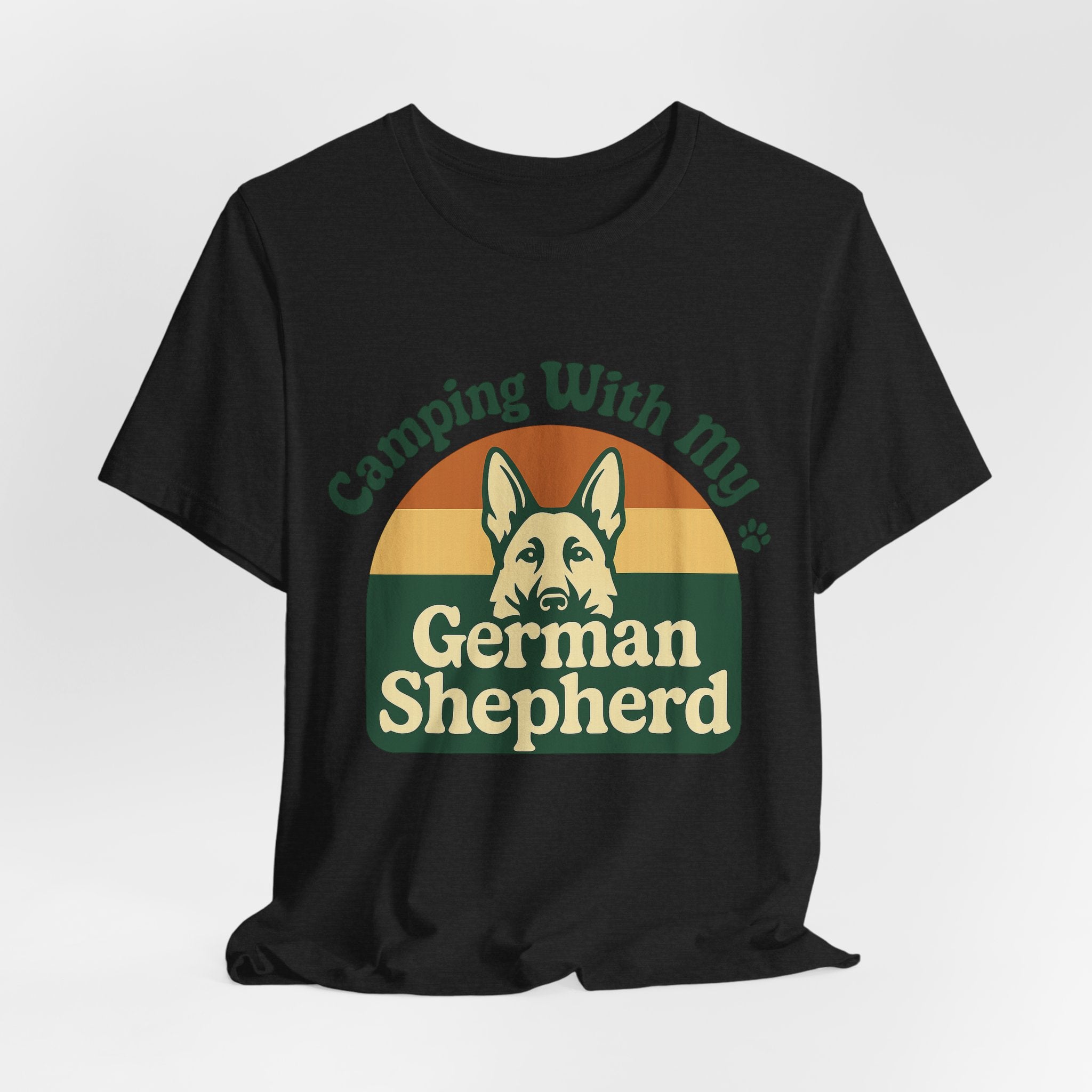 Camping German Shepherd