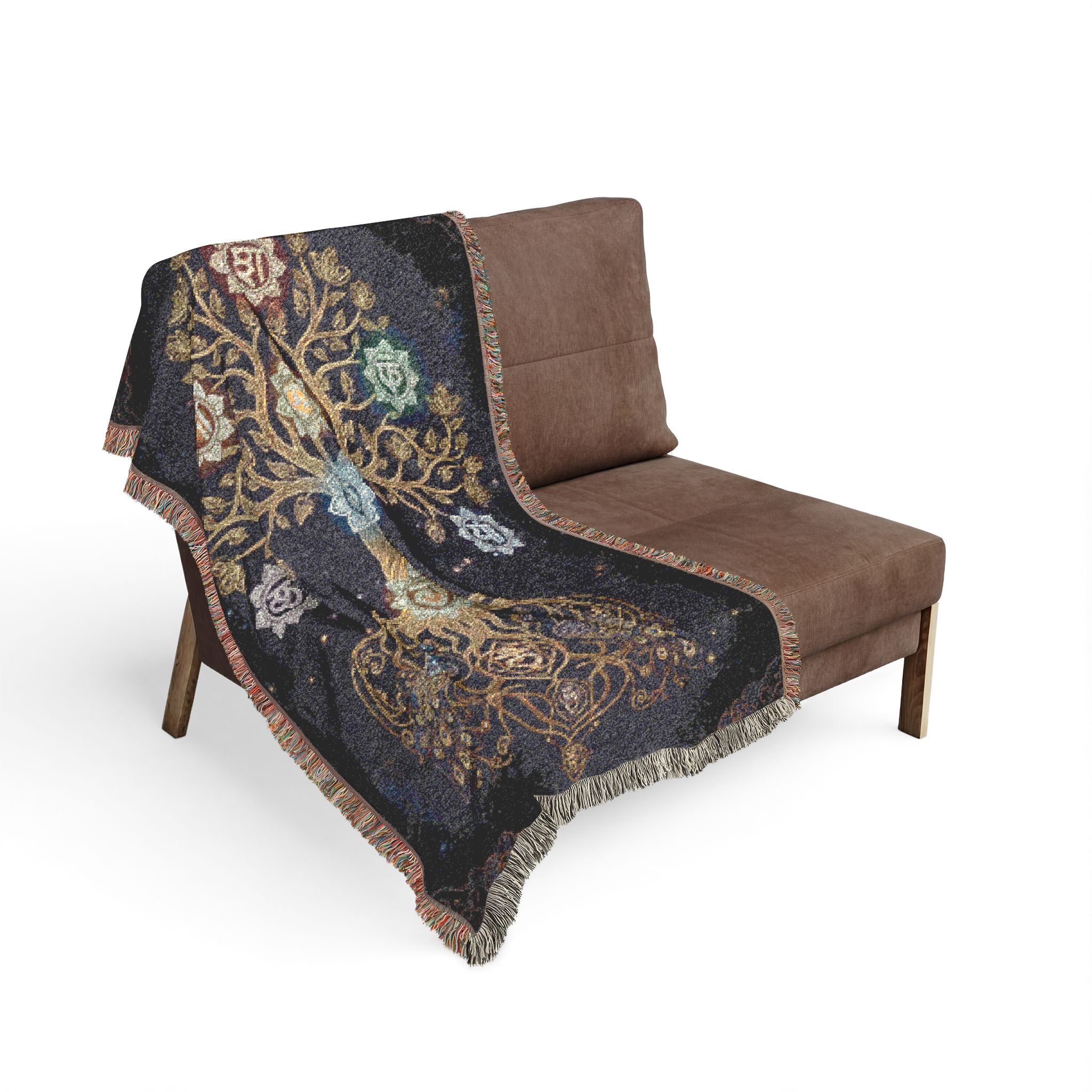 Mystic Tree of Life Woven Blanket