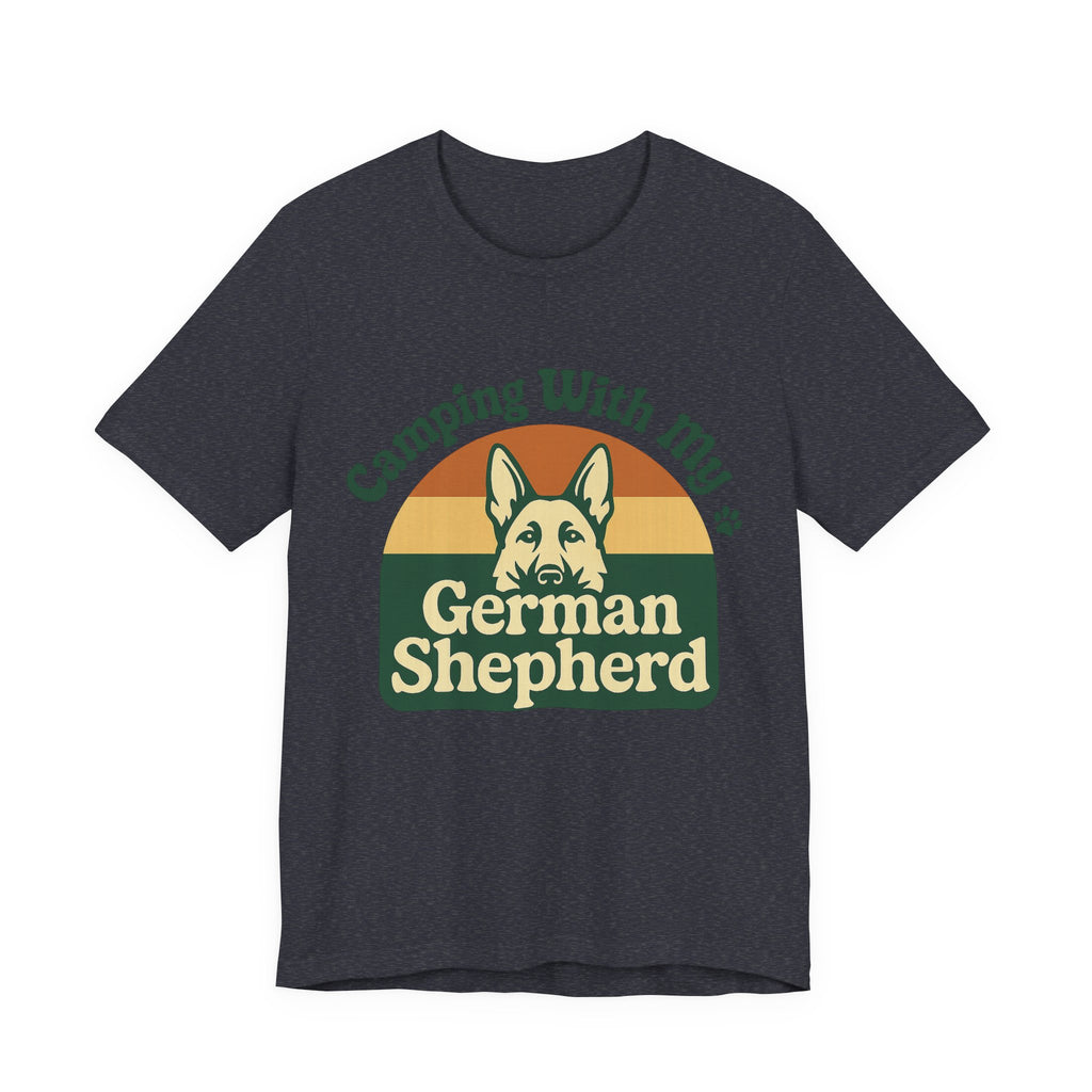 Camping German Shepherd