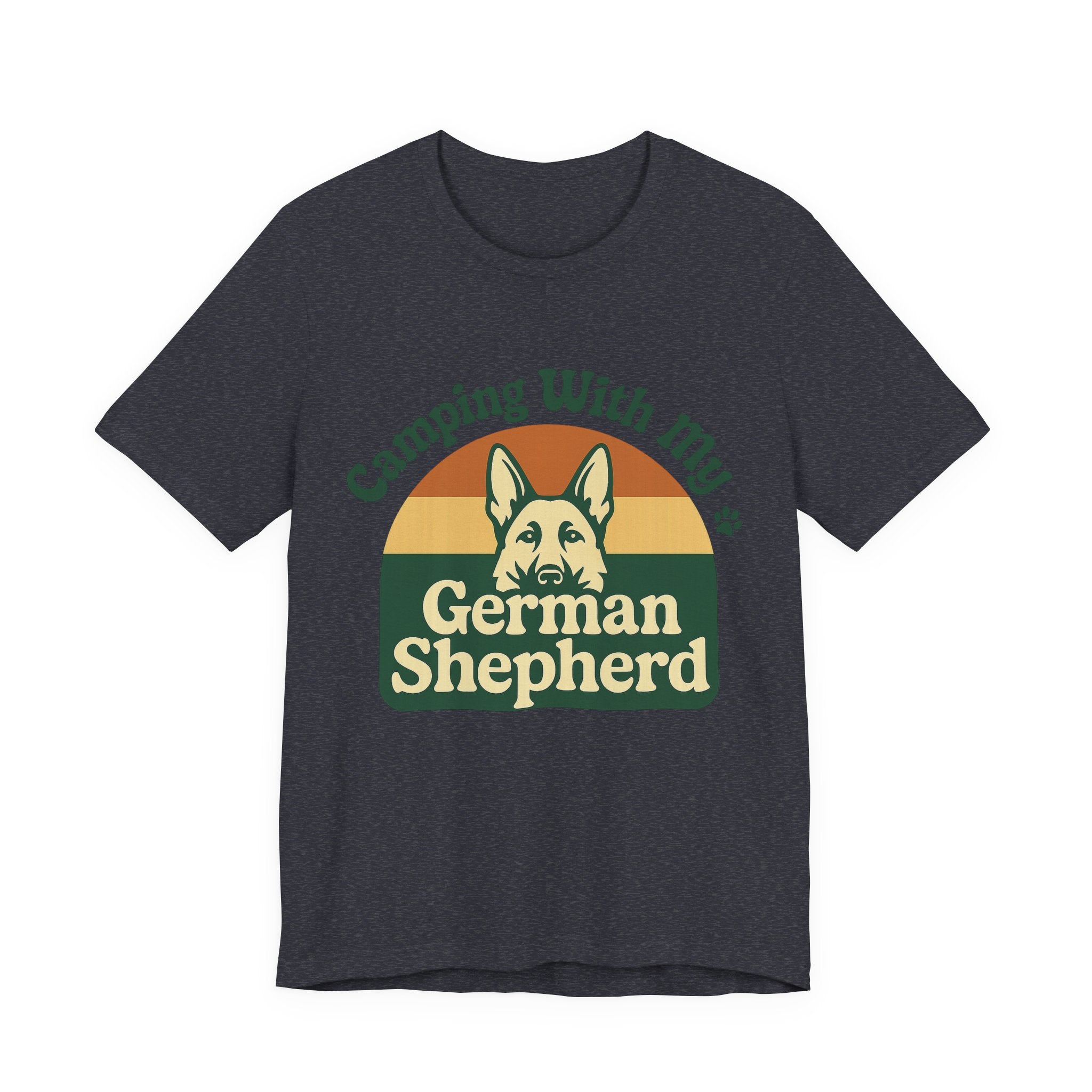 Camping German Shepherd