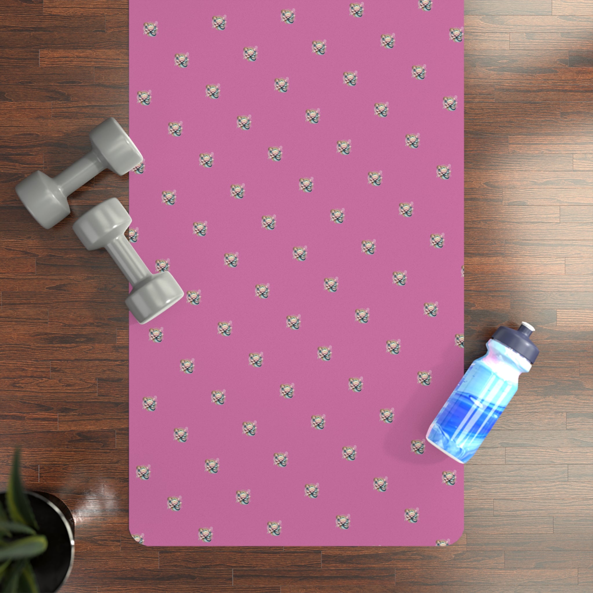 Yoga Mat - Yoga Else Pink Floral Design