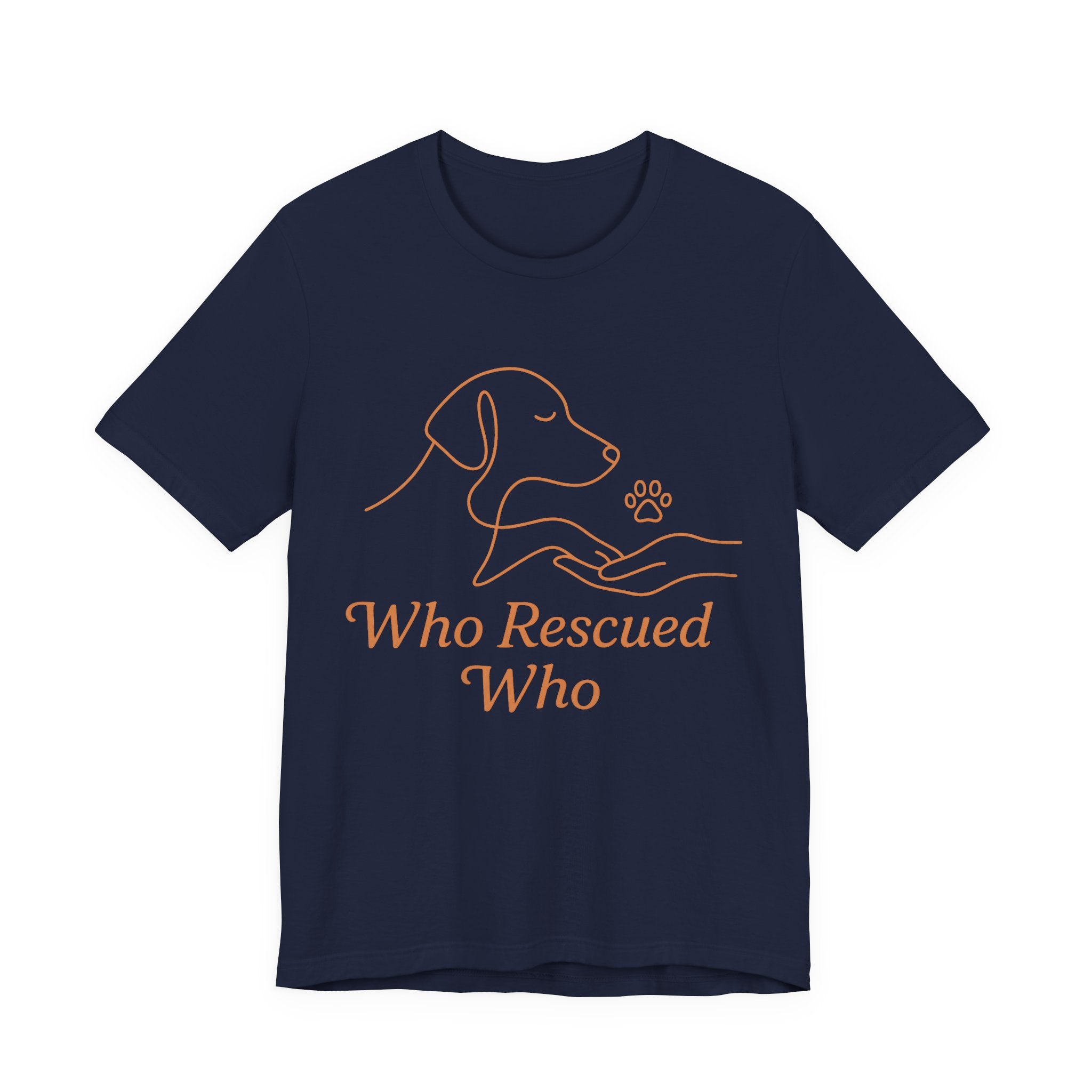 Who Rescued Who Dog T-Shirt
