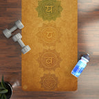 Rustic Chakra Alignment Yoga Mat — Elegant Eco Rubber, Non-Slip Meditation Mat