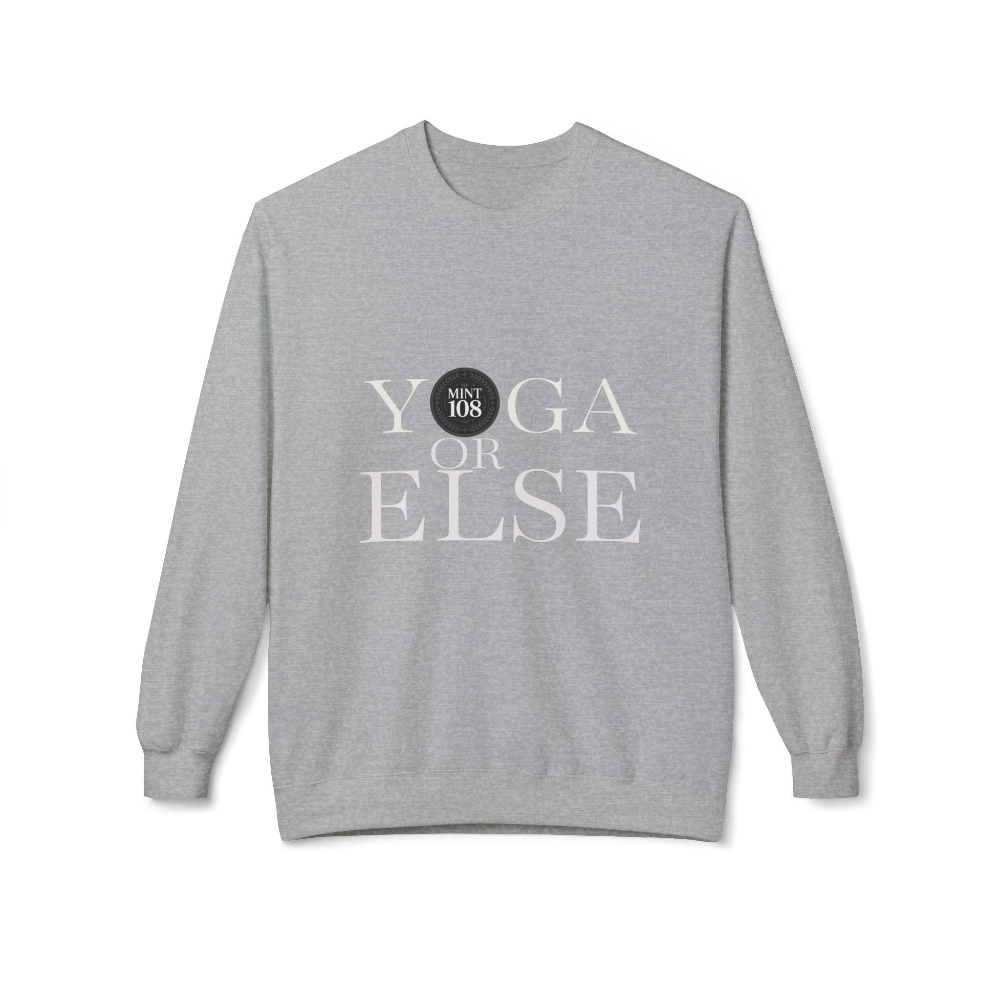 Yoga or Else Unisex Fleece Crewneck Sweatshirt