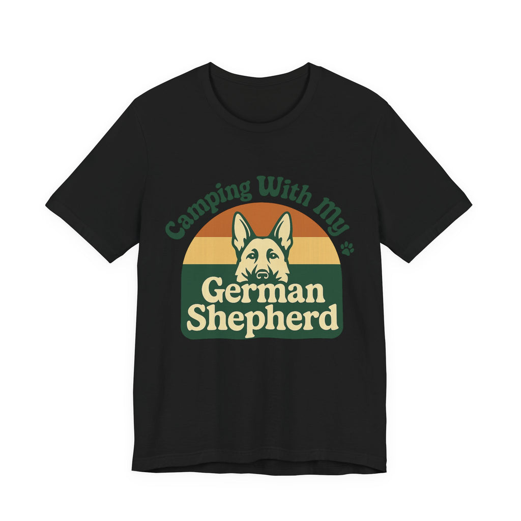 Camping German Shepherd